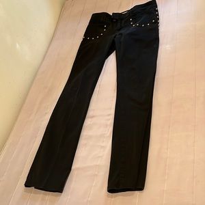Moschino jeans size 33 good condition black denim flare leg